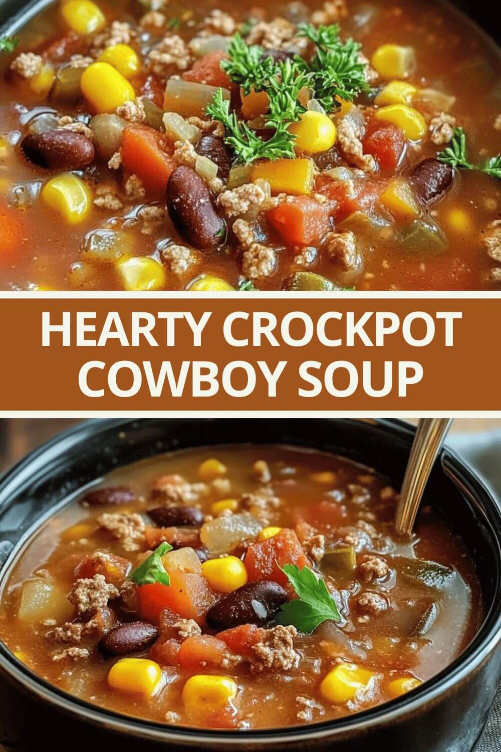 Hearty Crockpot Cowboy Soup