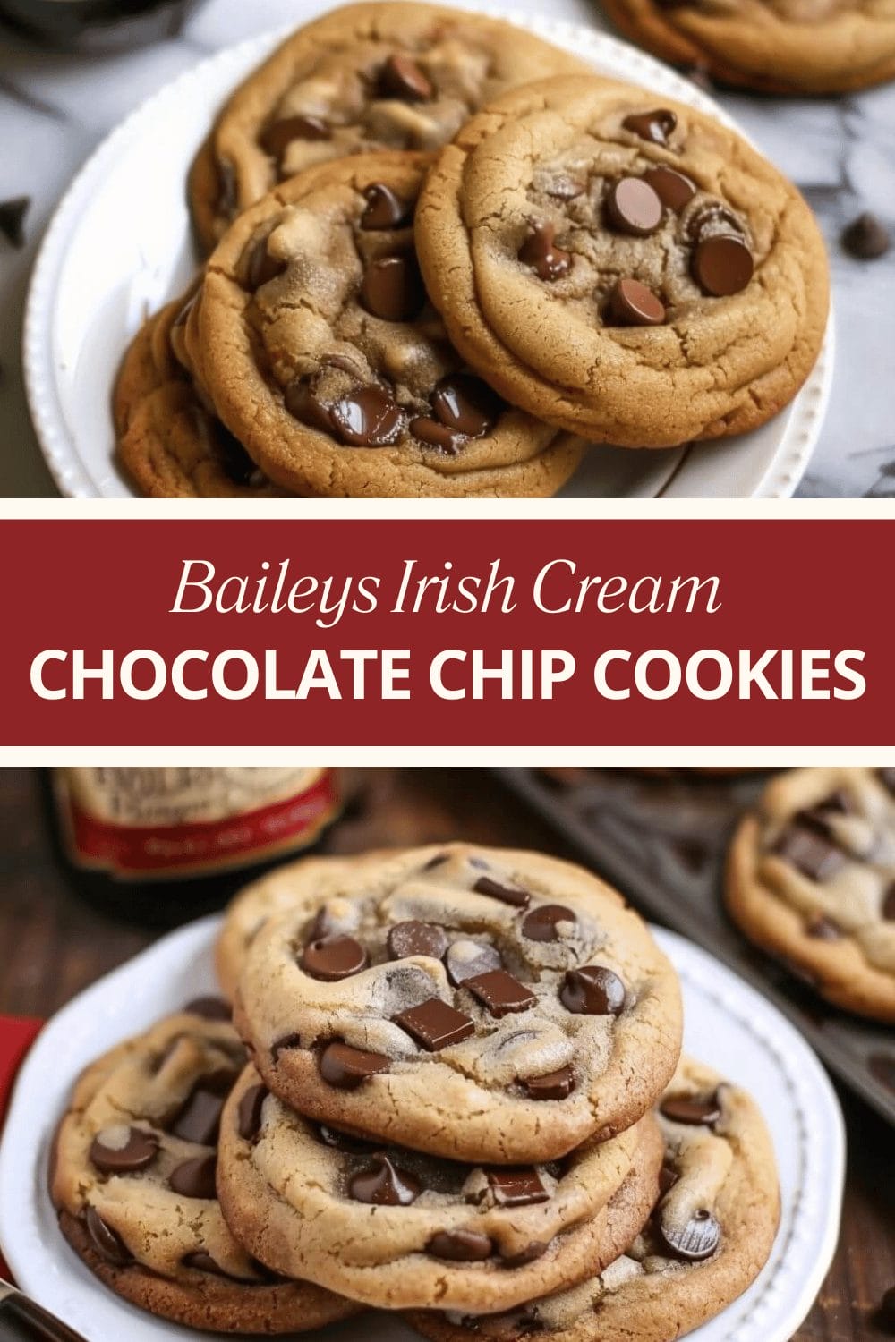 Baileys Irish Cream Chocolate Chip Cookies