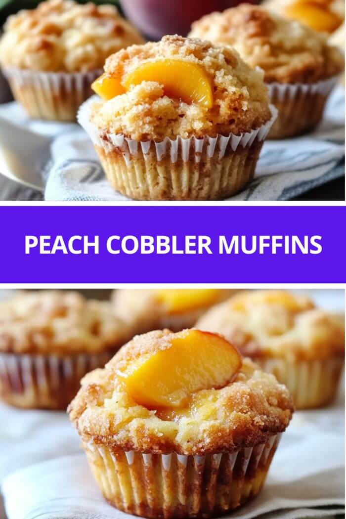 PEACH COBBLER MUFFINS