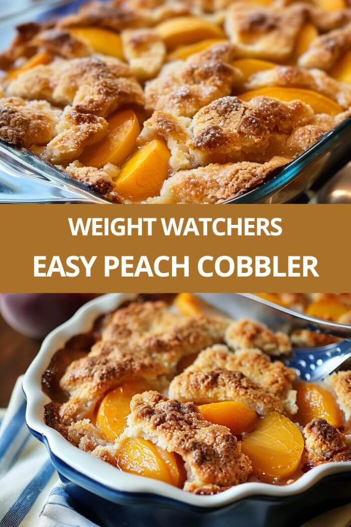 WEIGHT WATCHERS EASY PEACH COBBLER