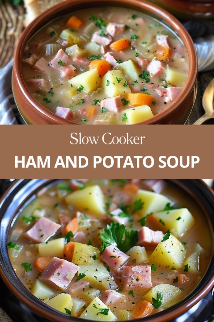 Slow Cooker Ham and Potato Soup