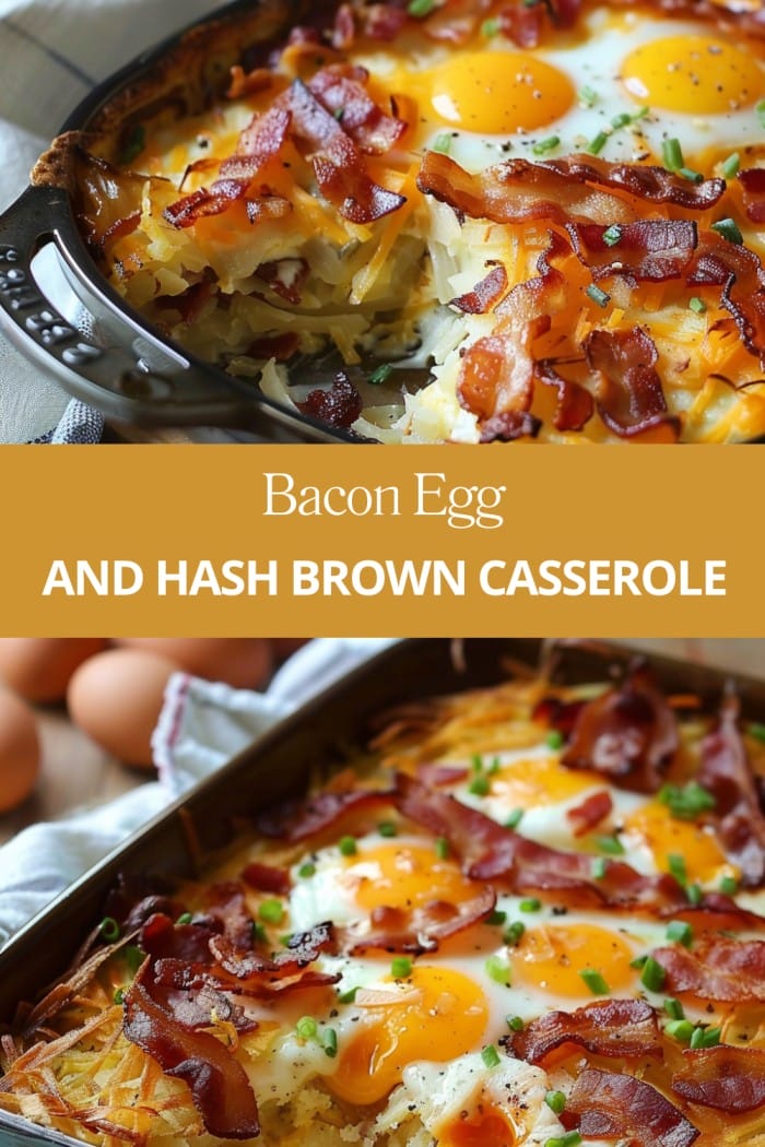 Bacon Egg and Hash Brown Casserole for a Lazy Weekend Breakfast