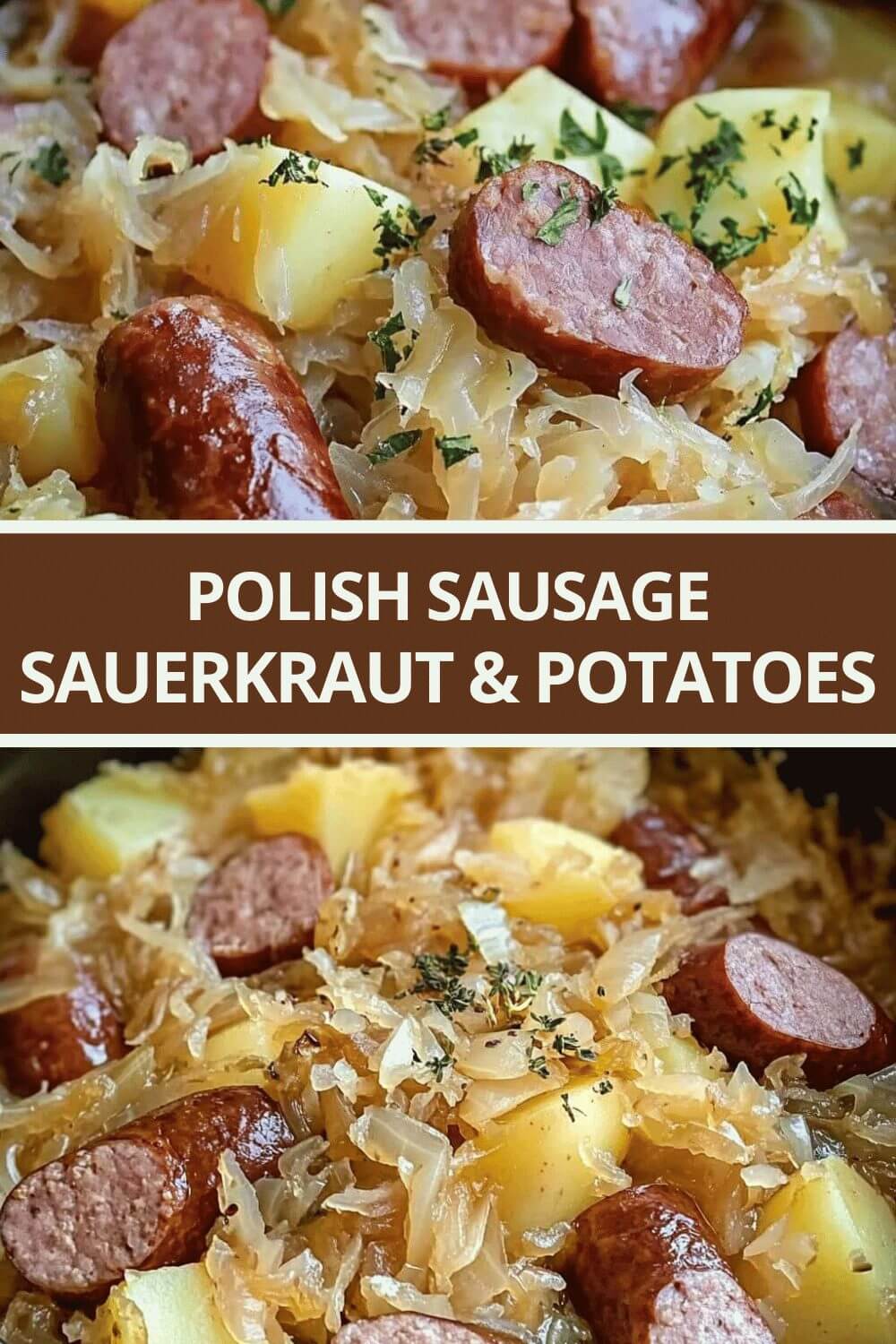 Polish sausage, Sauerkraut and potatoes CROCK POT