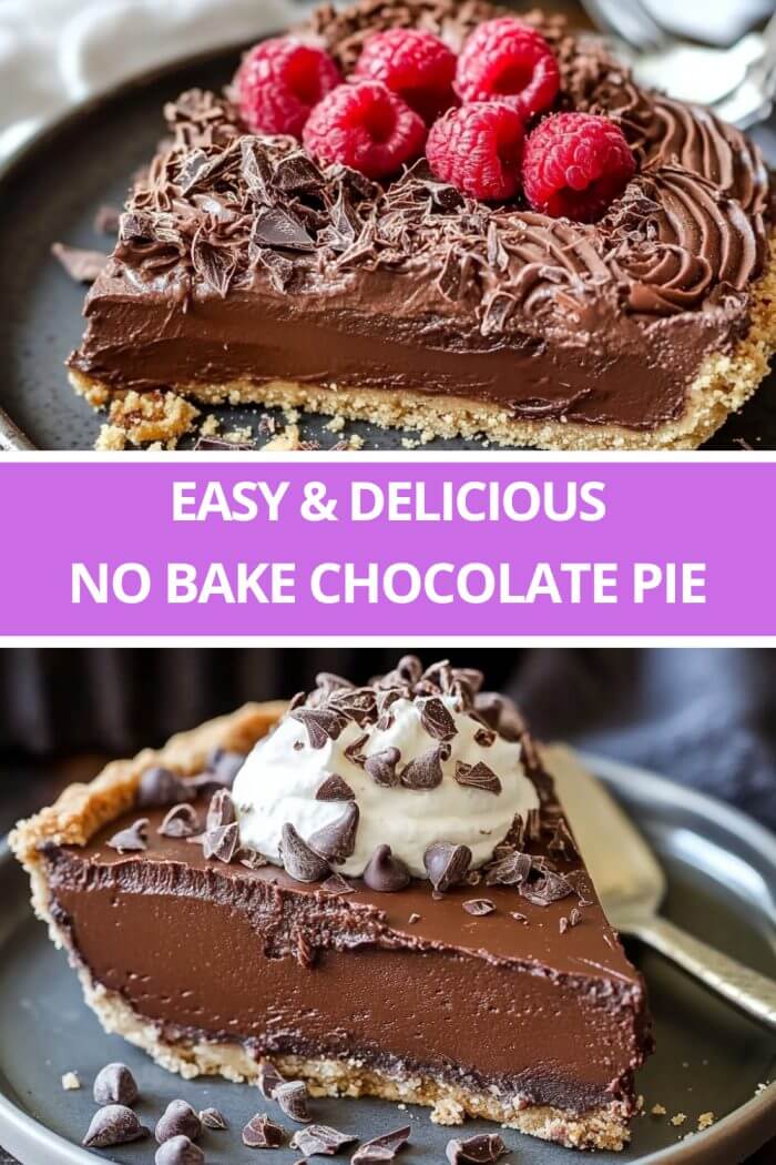 NO BAKE CHOCOLATE PIE