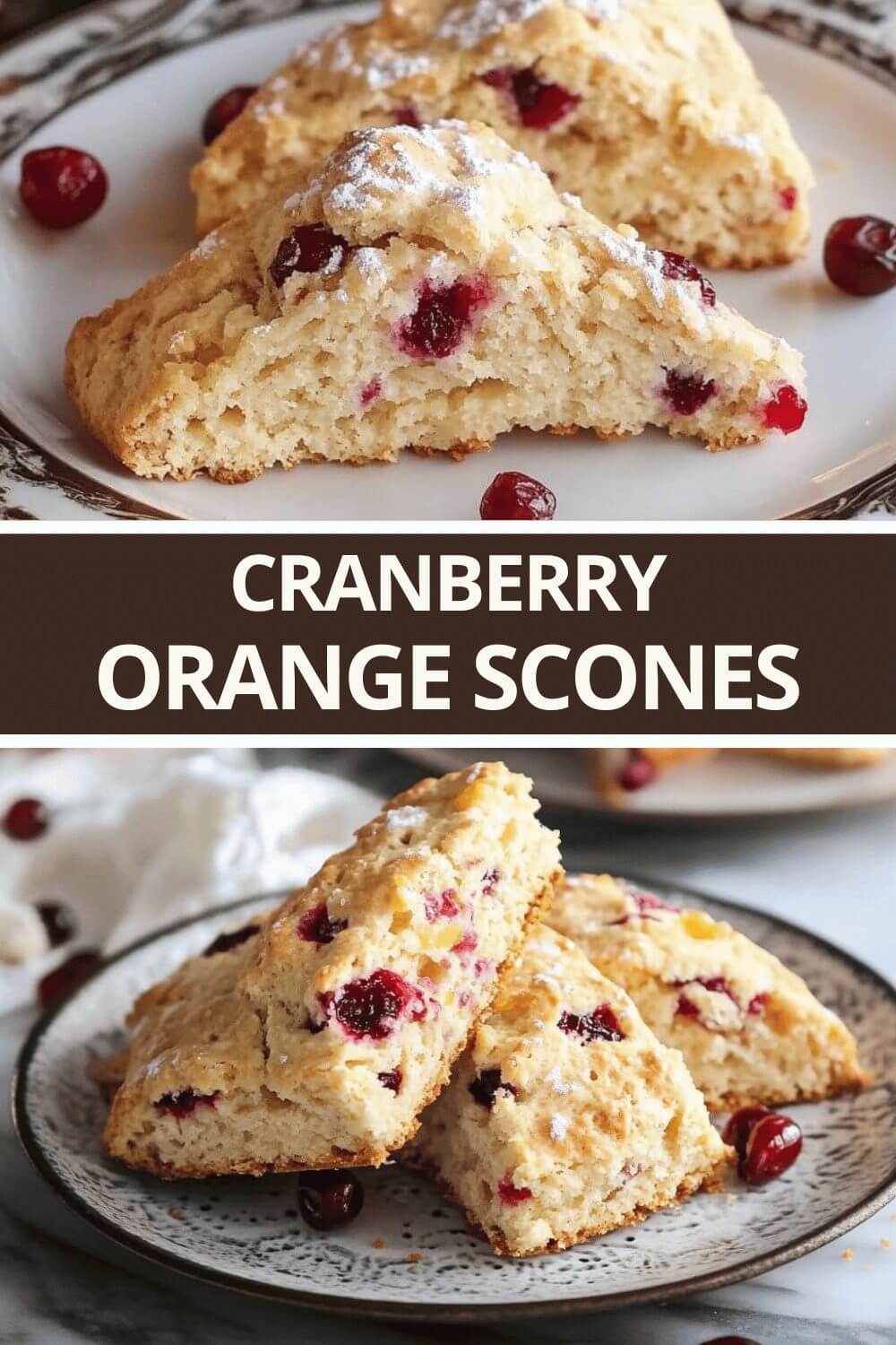 CRANBERRY ORANGE SCONES RECIPE
