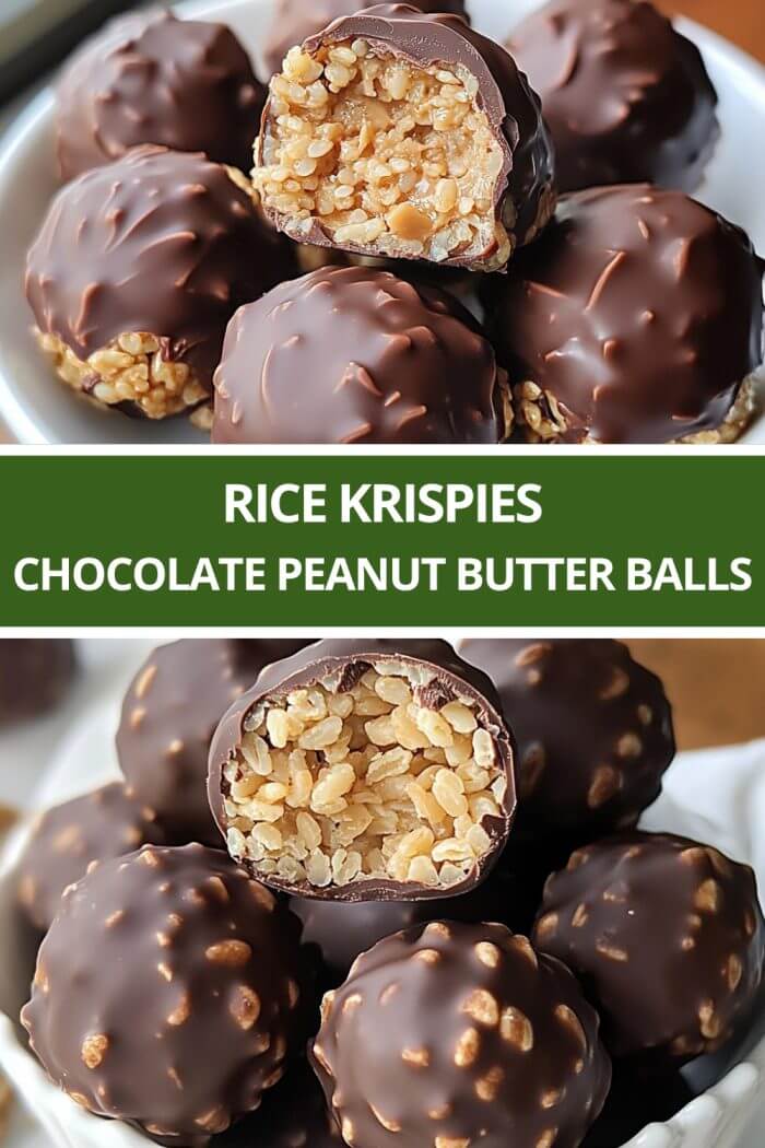 RICE KRISPIES Chocolate Peanut Butter Balls