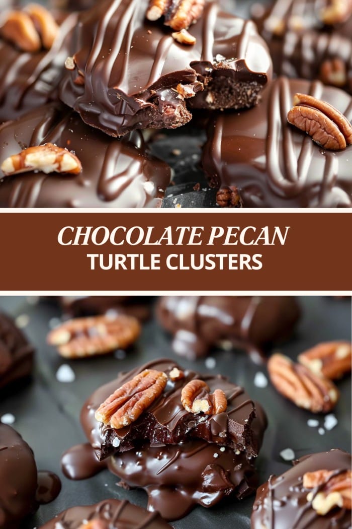 CHOCOLATE PECAN TURTLE CLUSTERS