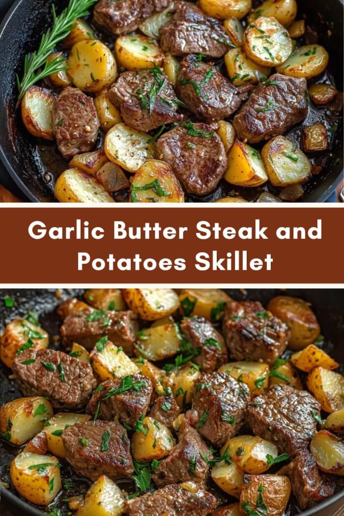 Garlic Butter Steak and Potatoes Skillet