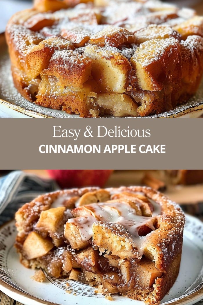 EASY CINNAMON APPLE CAKE