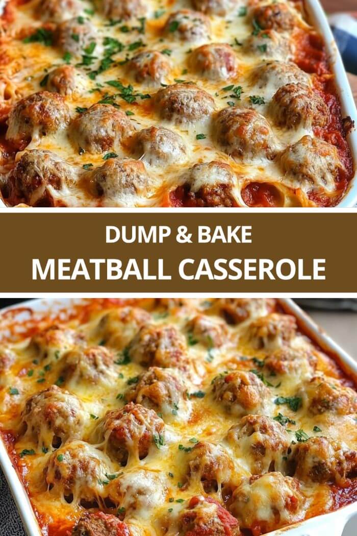 DUMP AND BAKE YOUR WAY TO A FANTASTIC MEATBALL CASSEROLE