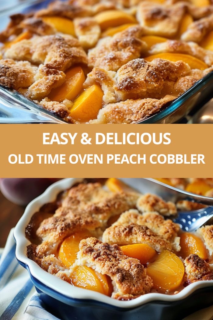 Old Time Oven Peach Cobbler