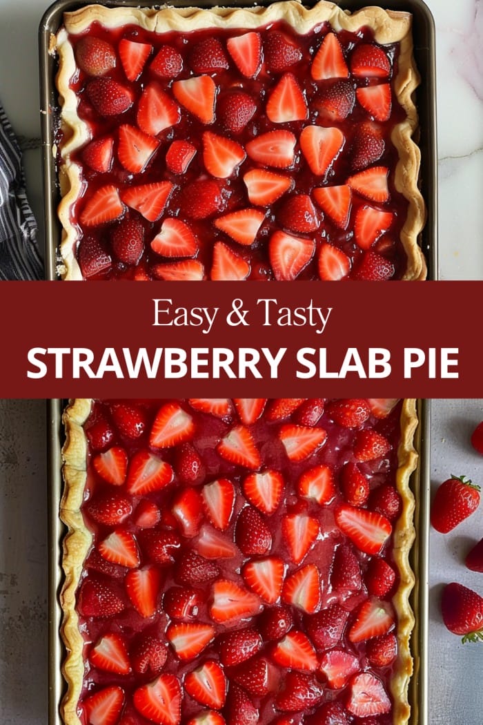Easy Strawberry Slab Pie