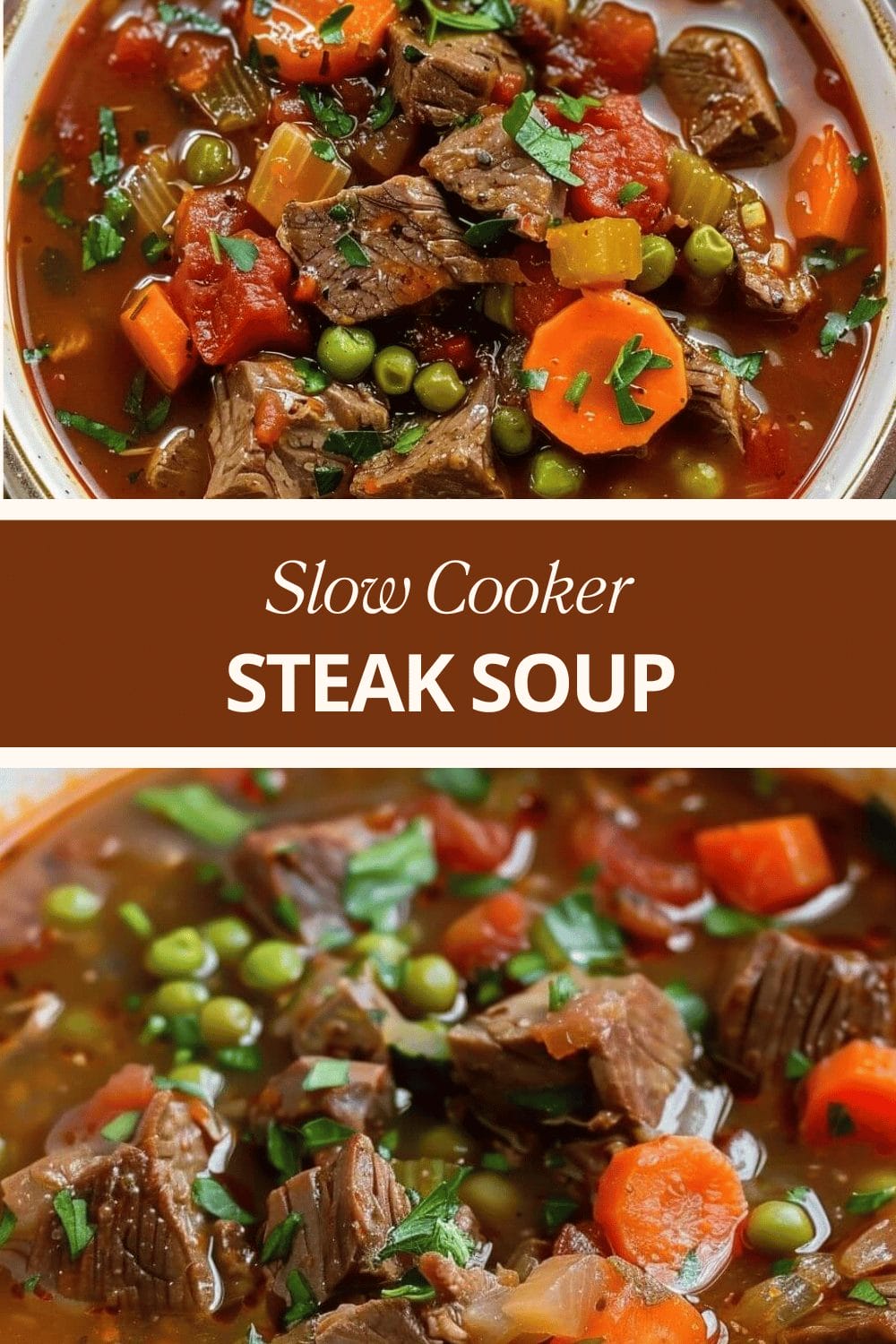 Put steak and onion soup mix in a slow cooker. You’ll be amazed by how delicious it is