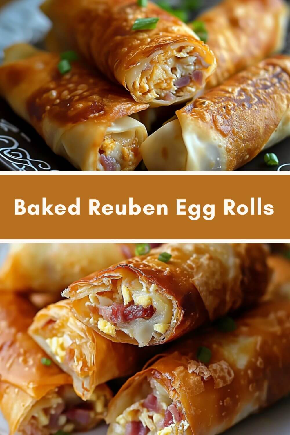 Baked Reuben Egg Rolls