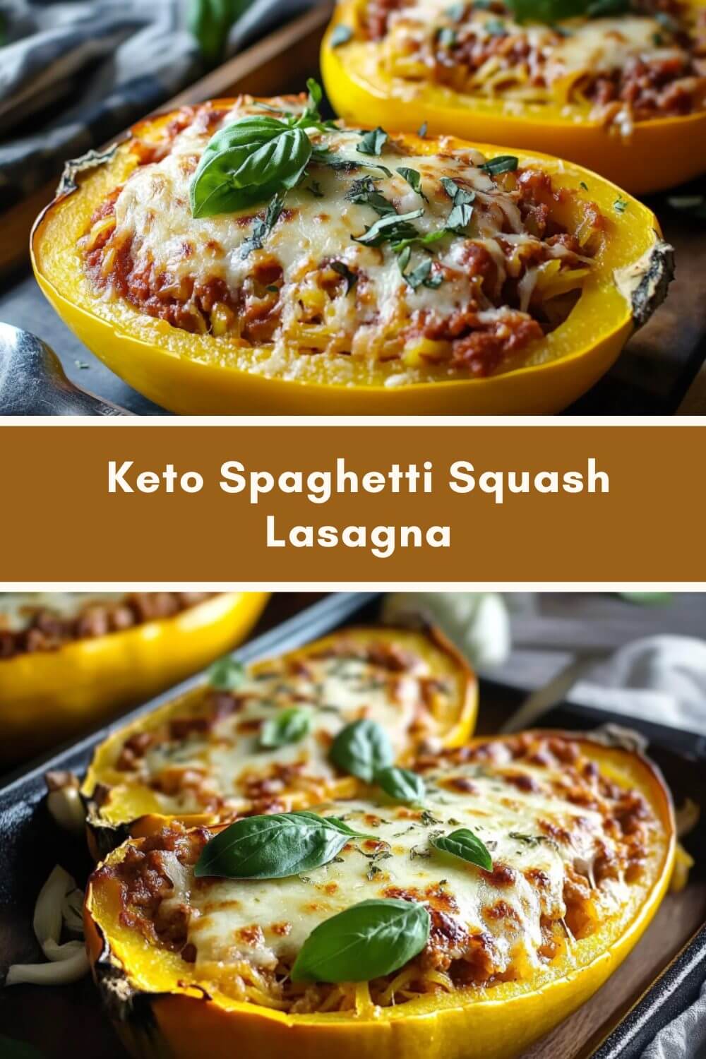 Keto Spaghetti Squash Lasagna