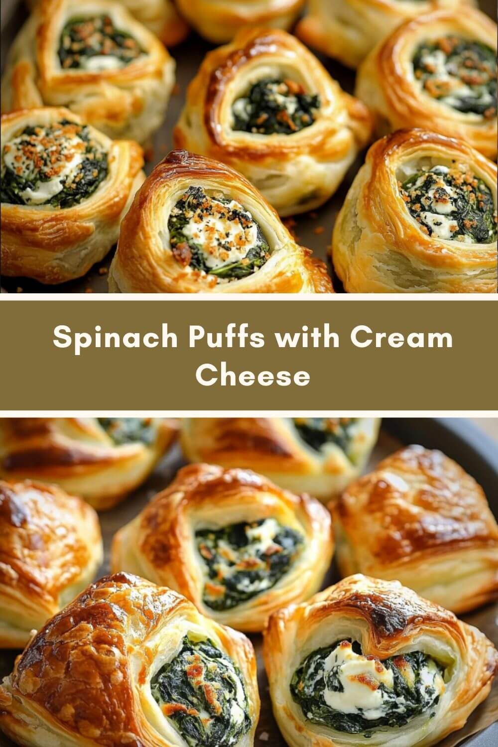 Spinach Puffs with Cream Cheese