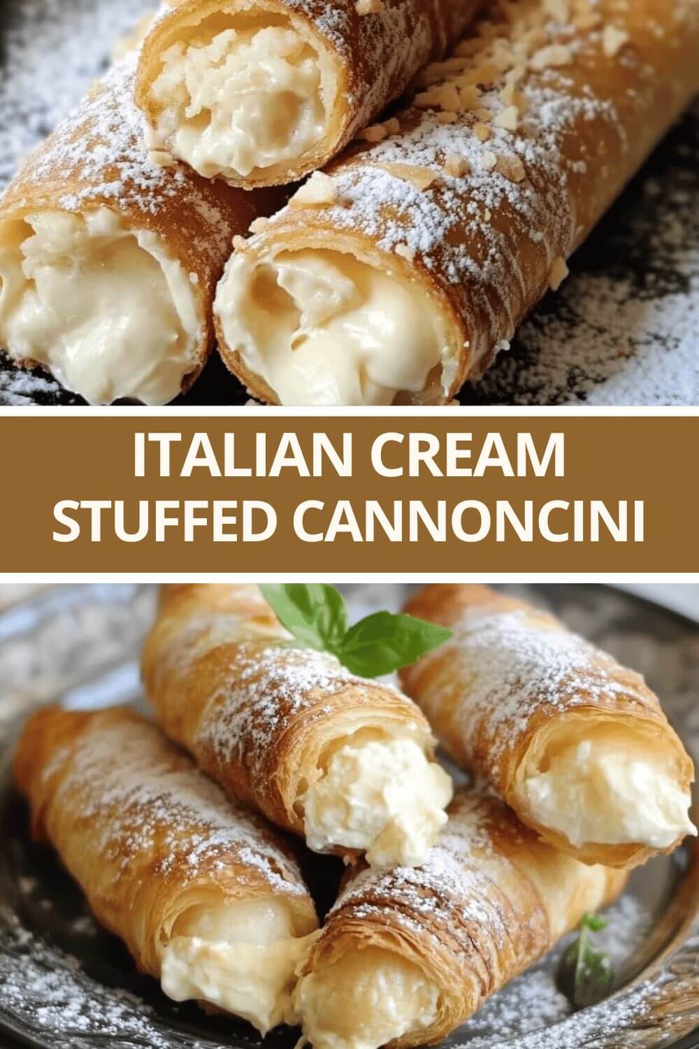 Italian Cream Stuffed Cannoncini