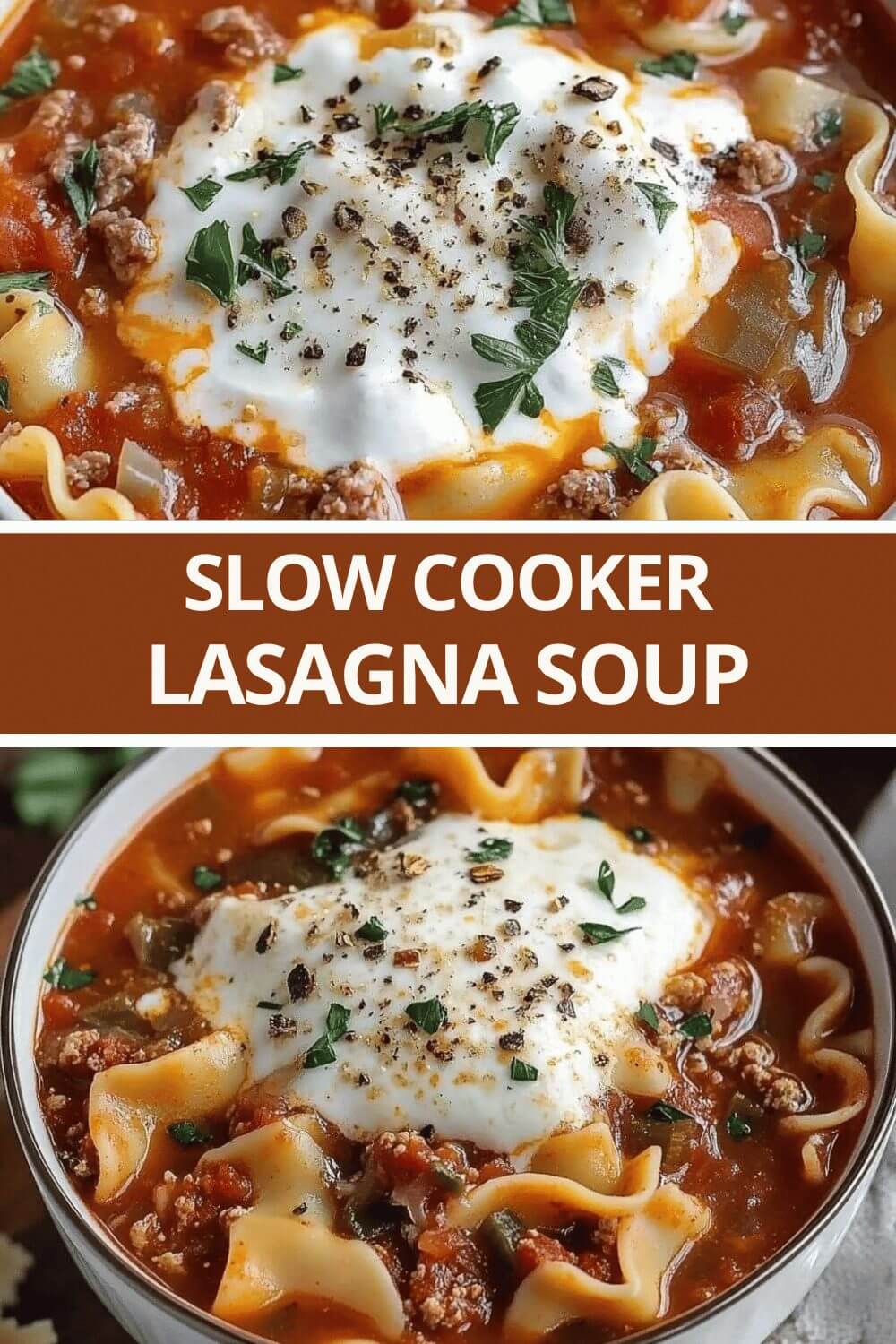 Slow Cooker Lasagna Soup Recipe