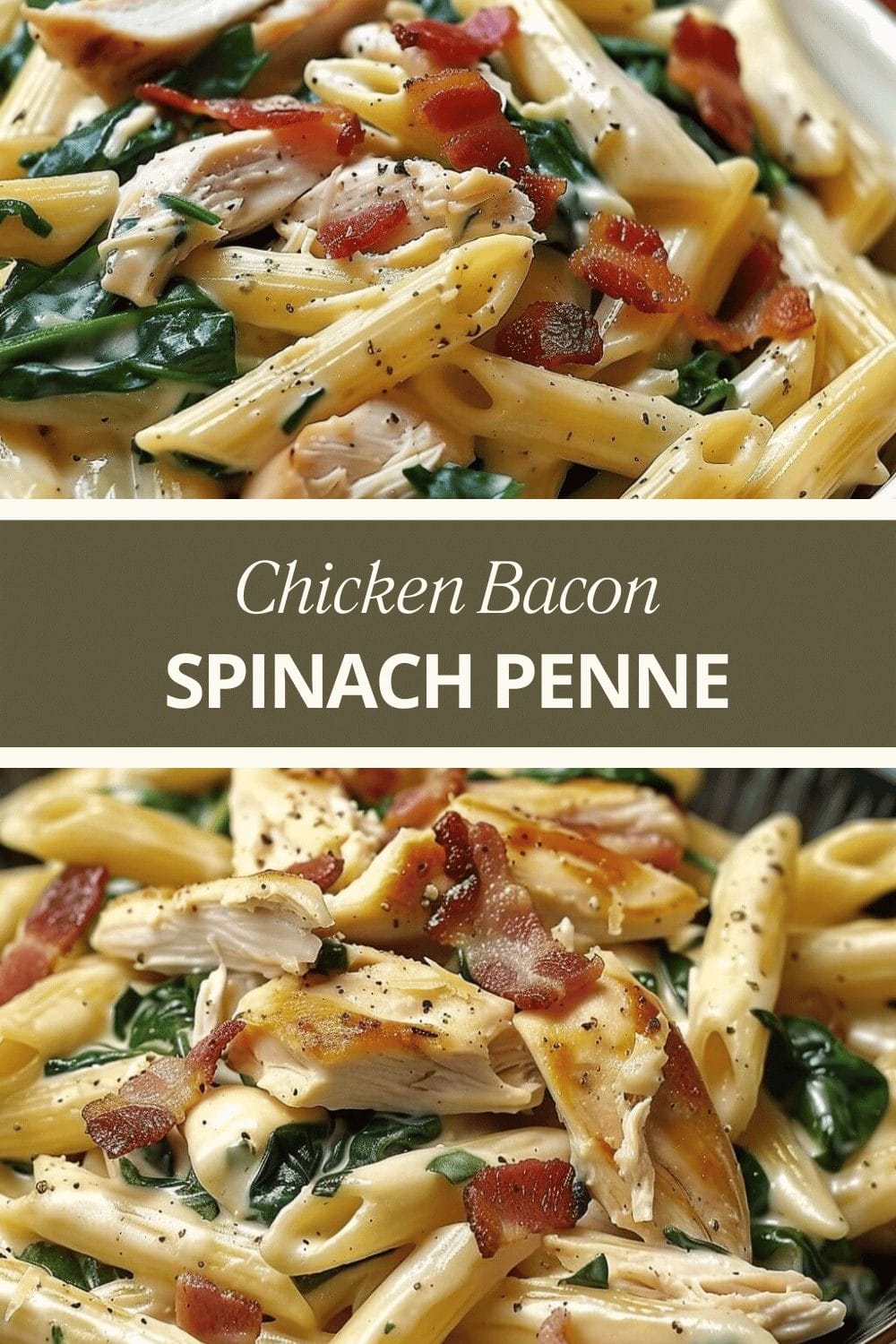 Chicken Bacon Spinach Penne
