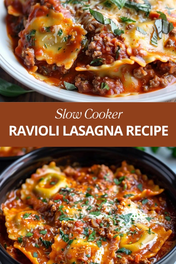 Slow Cooker Ravioli Lasagna Recipe