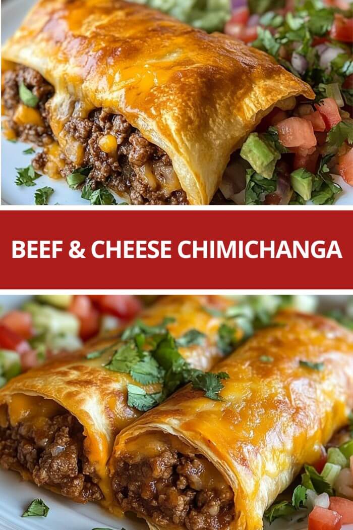 Beef and Cheese Chimichanga