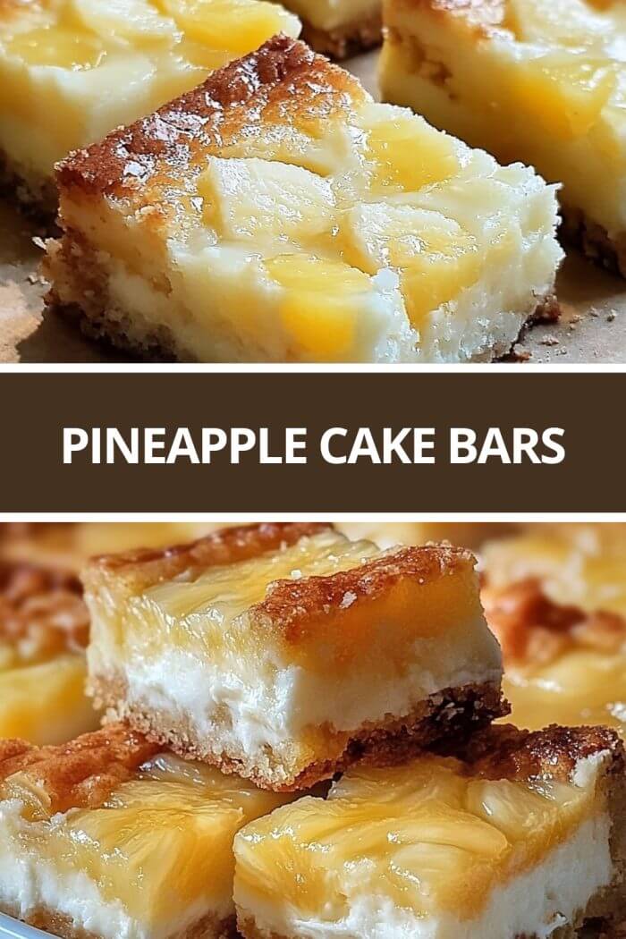 Pineapple Cake Bars