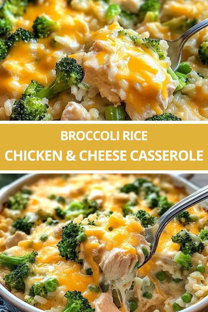 Broccoli Rice Chicken and Cheese Casserole Recipe