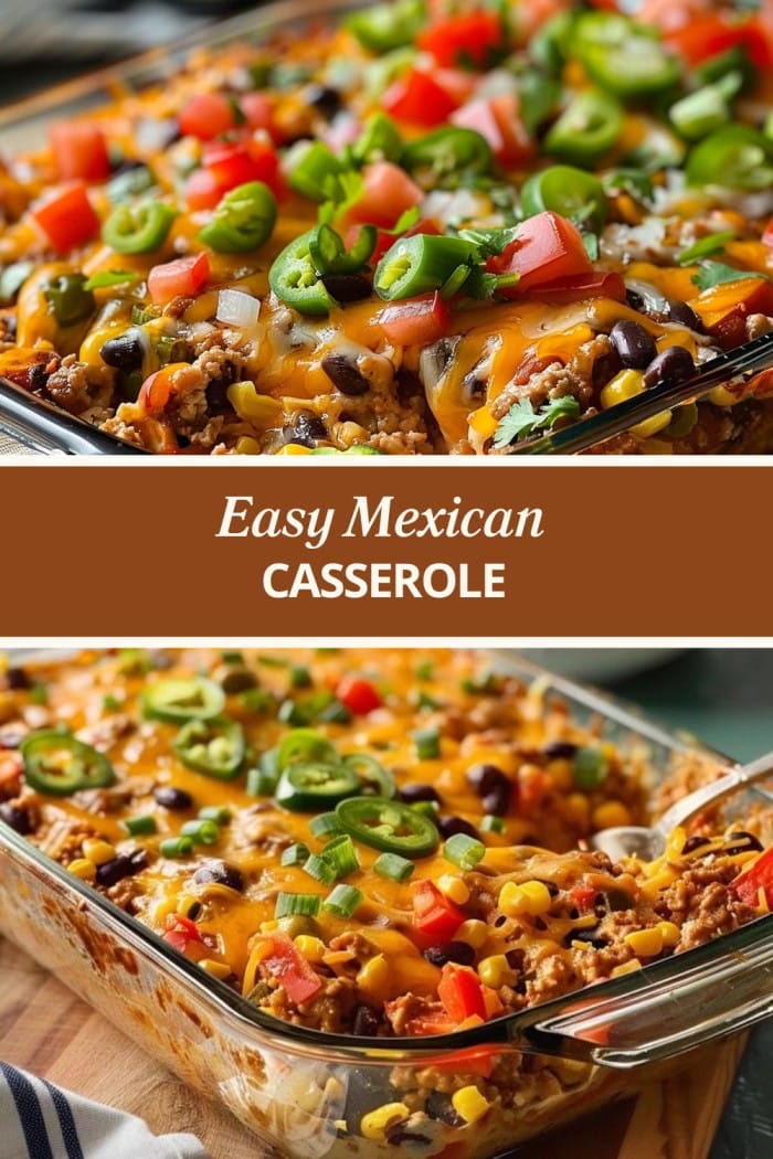 Easy Mexican Casserole – This South Of The Border Mexican Casserole Is A Great Weekday Go-To!