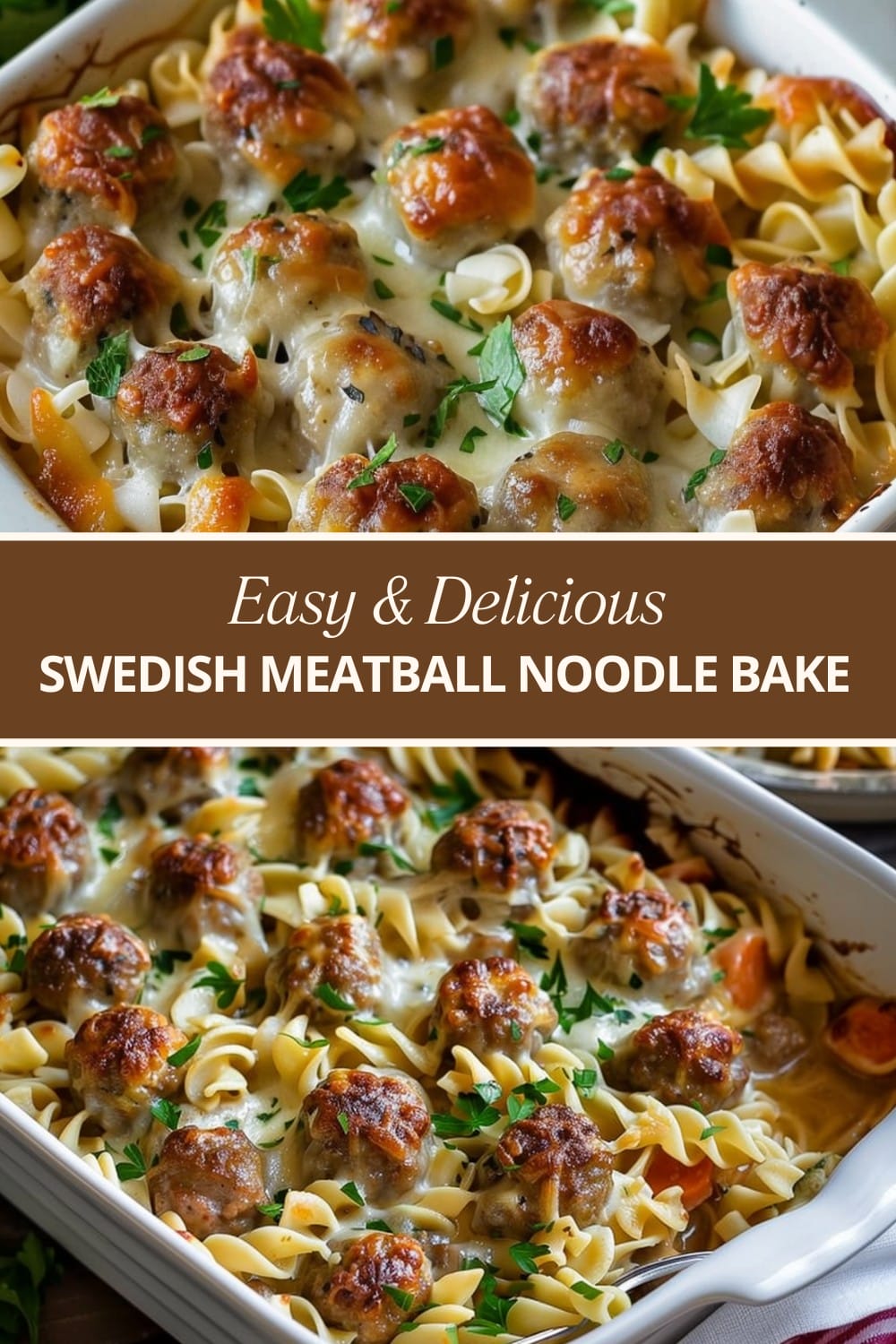 Swedish Meatball Noodle Bake