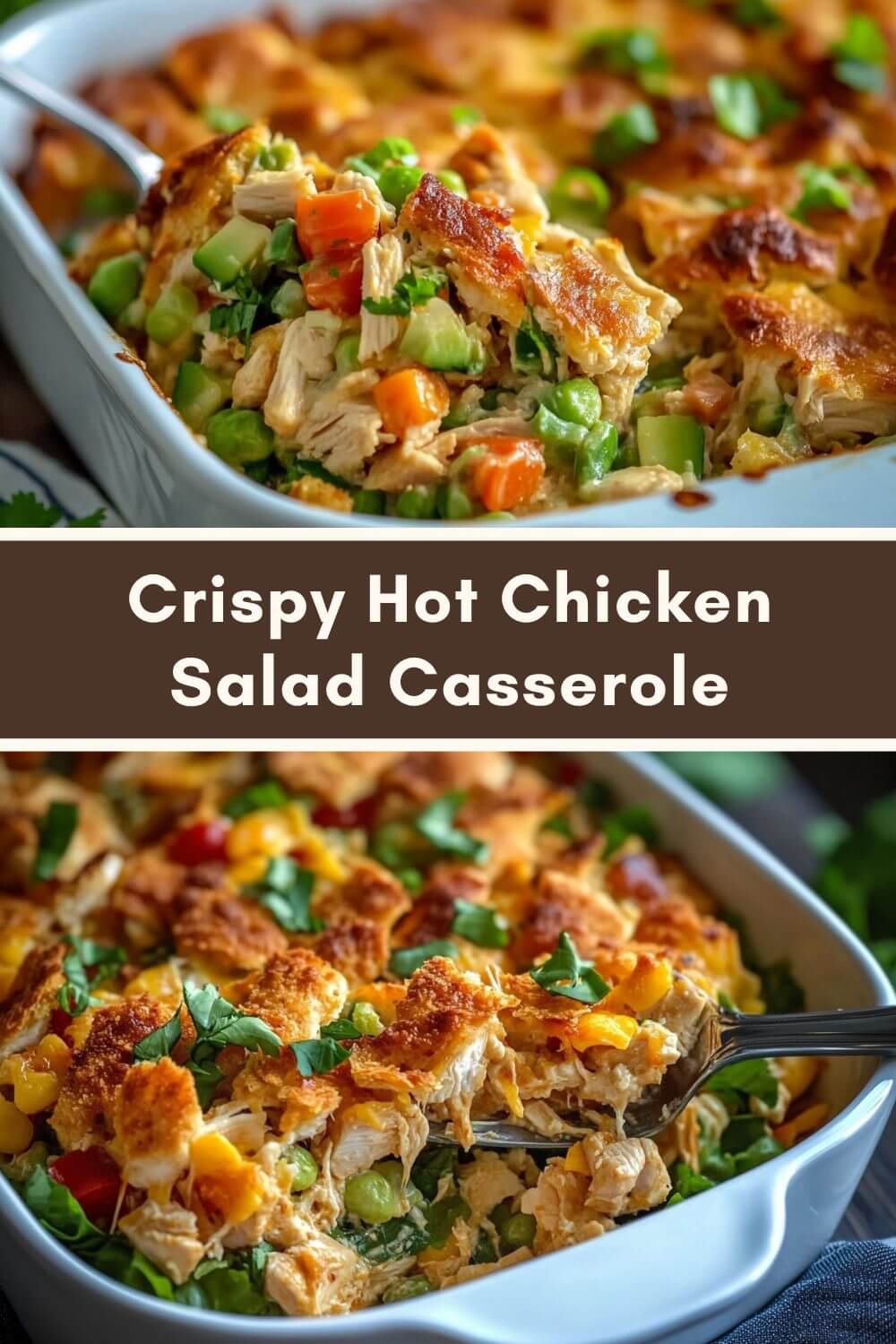 Crispy Hot Chicken Salad Casserole