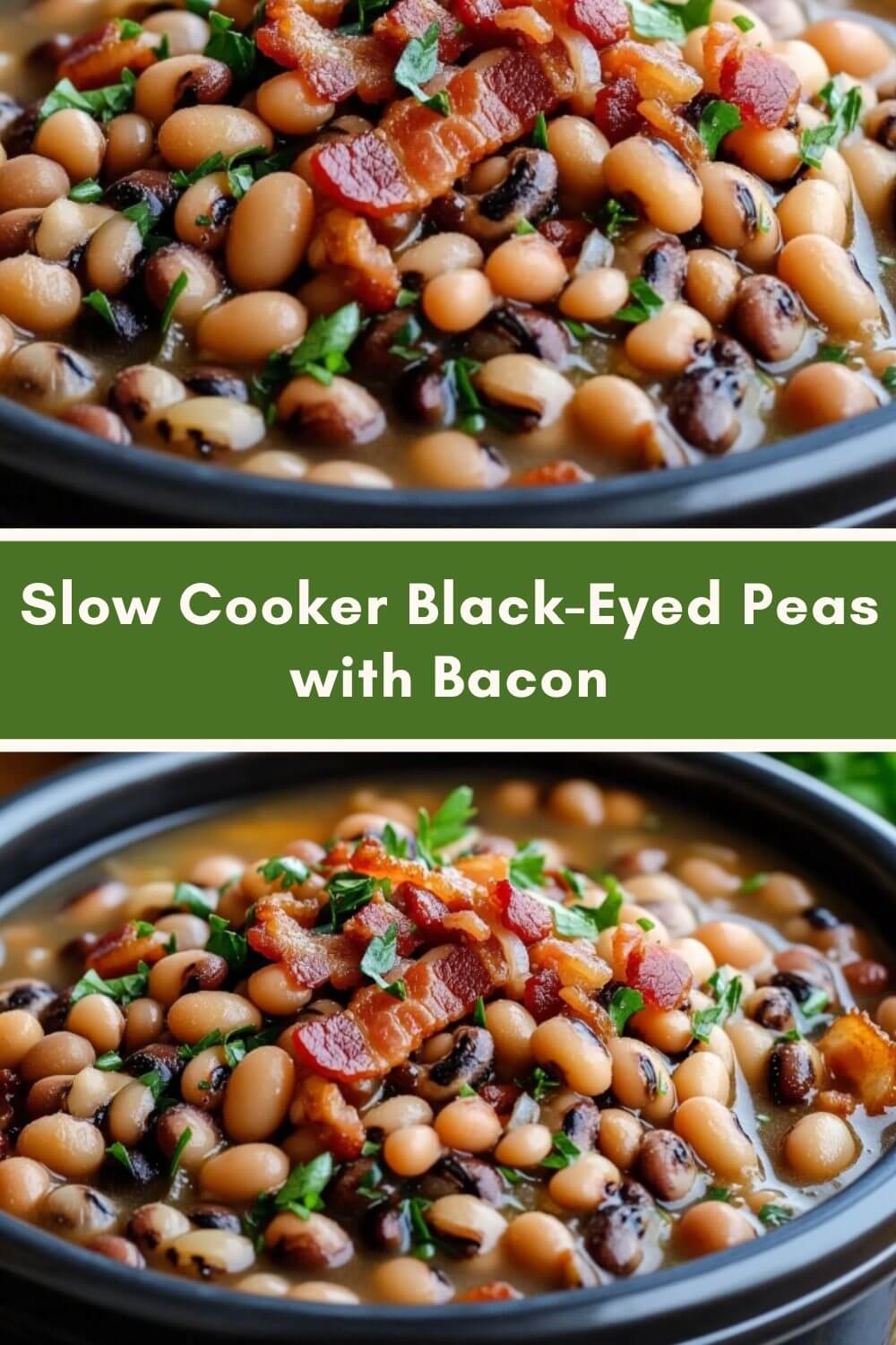 Slow Cooker Black-Eyed Peas with Bacon