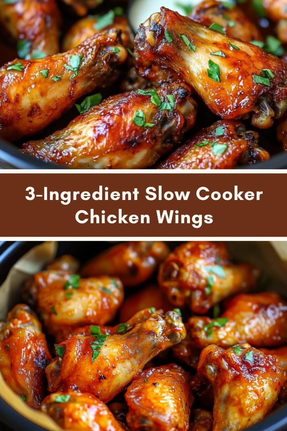 3-Ingredient Slow Cooker Chicken Wings