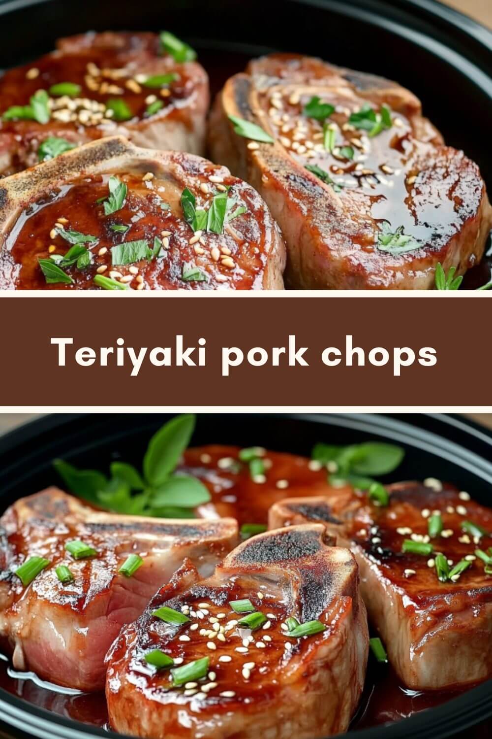 Teriyaki pork chops