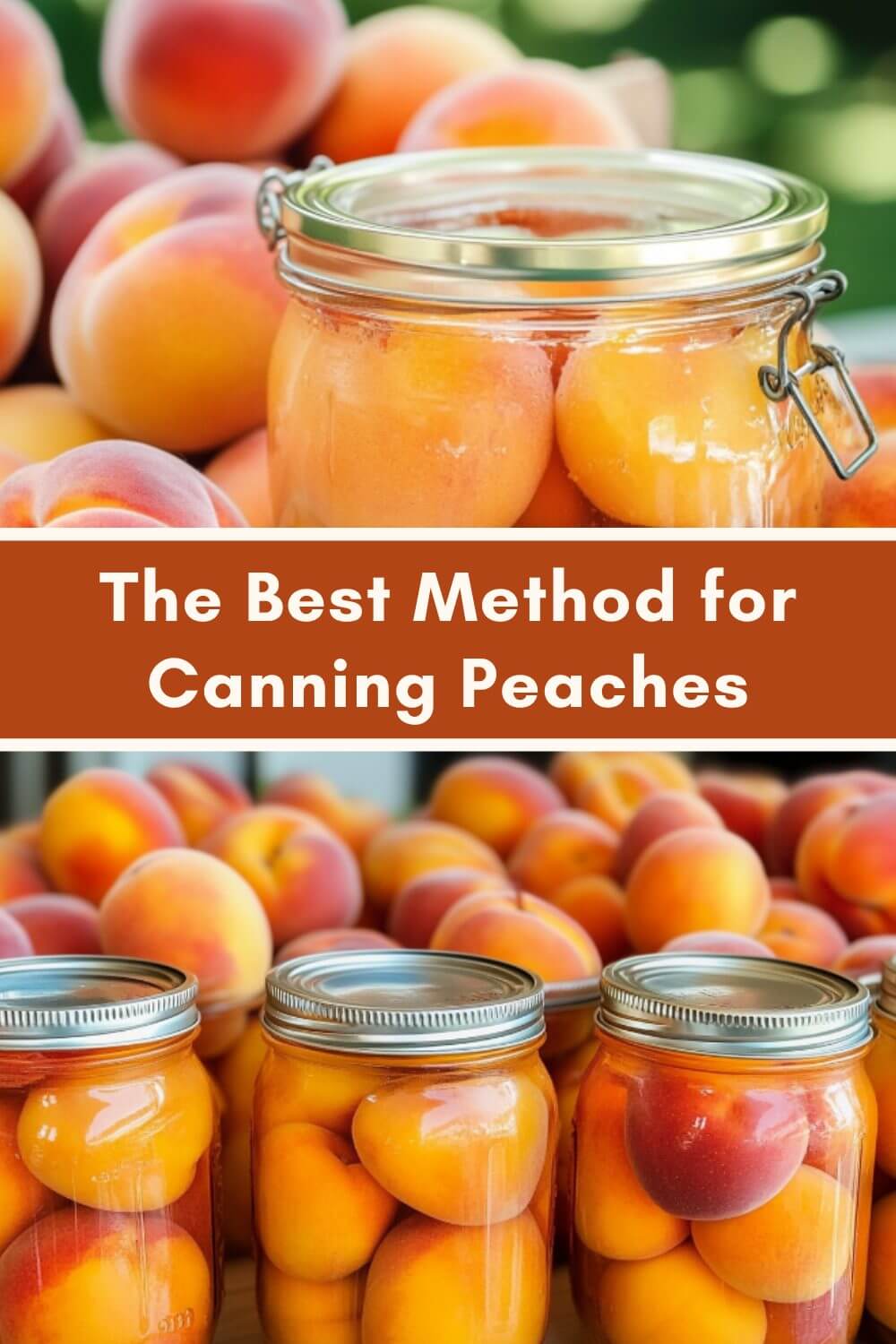 The Best Method for Canning Peaches