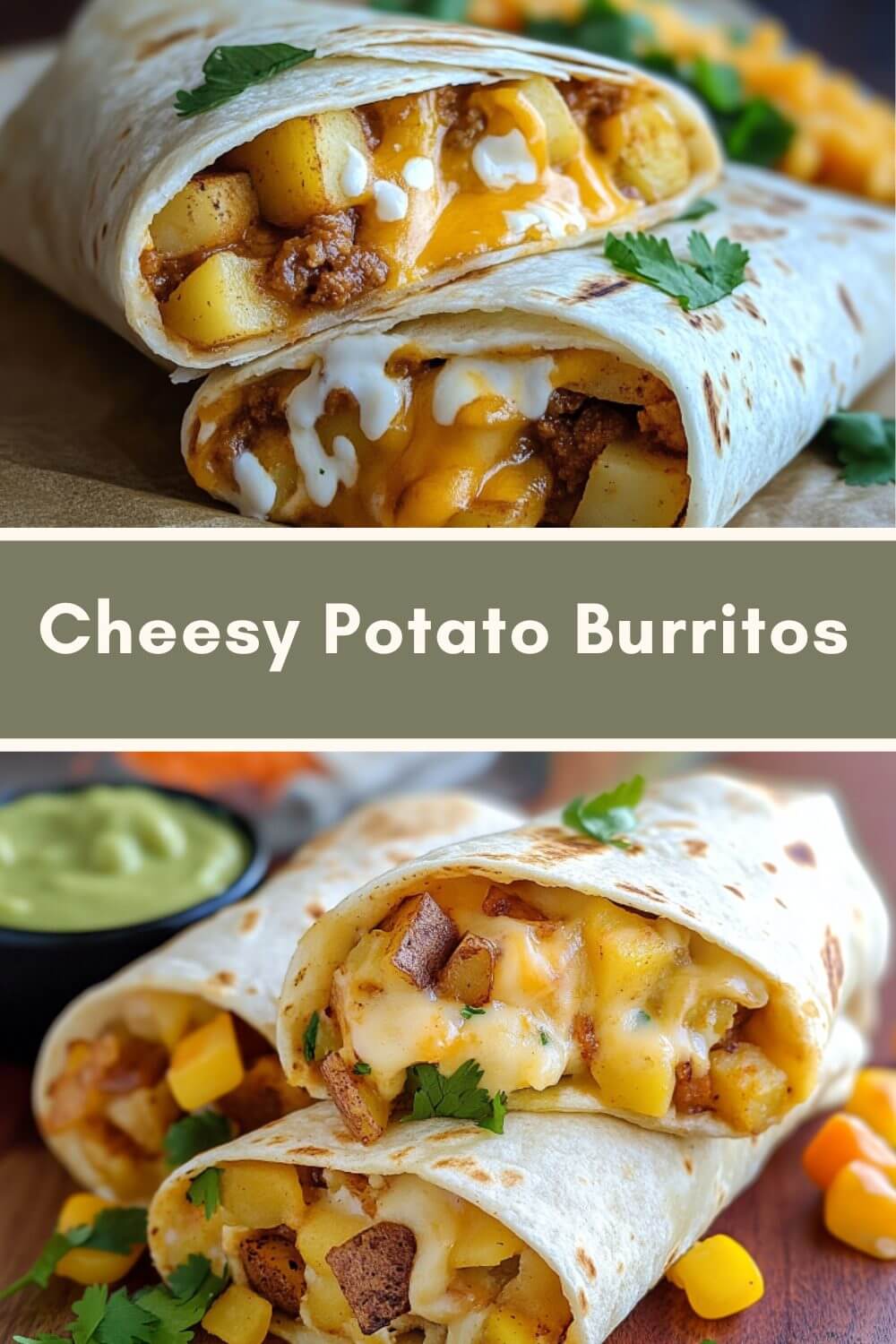 Cheesy Potato Burritos