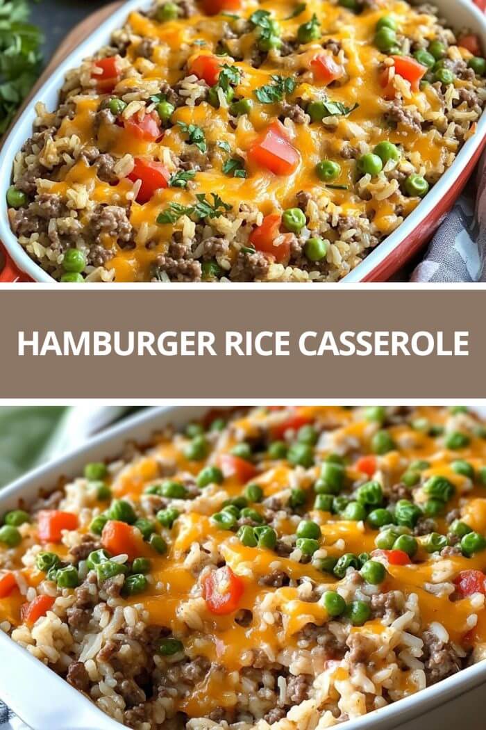 Easy Hamburger Rice Casserole