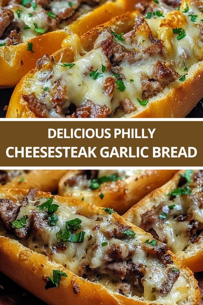 Philly Cheesesteak Garlic Bread