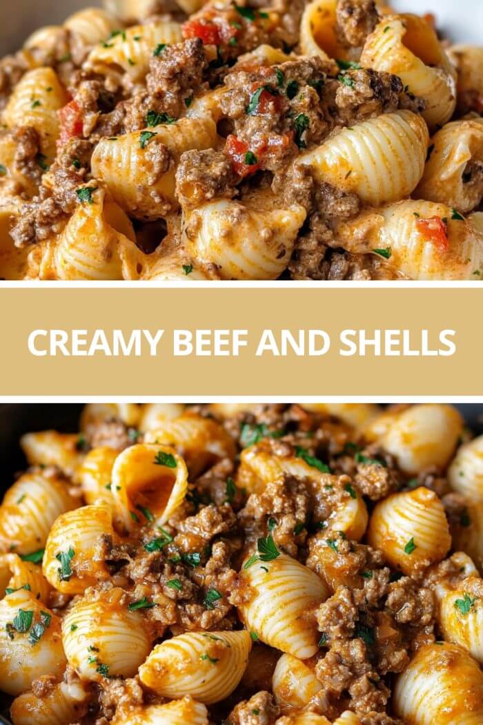 Creamy Beef and Shells