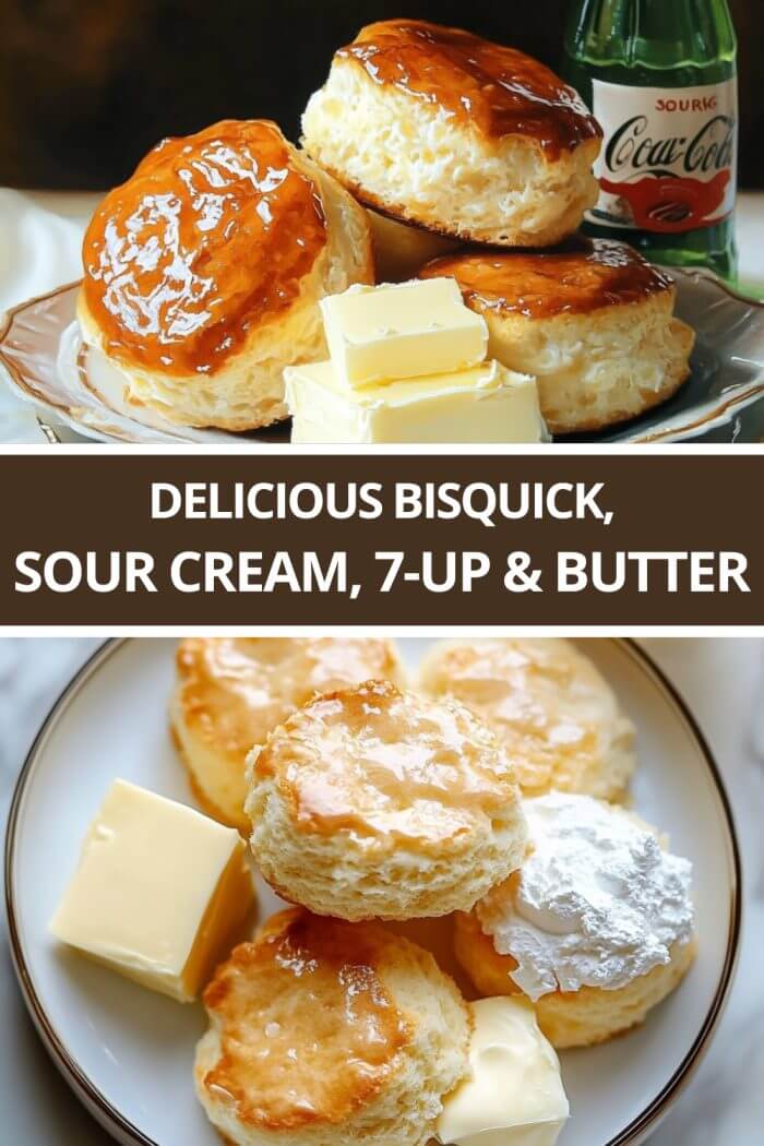 Bisquick, sour cream, 7-up and butter