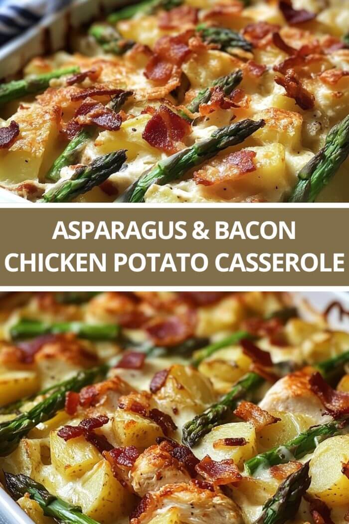 Asparagus & Bacon Chicken Potato Casserole