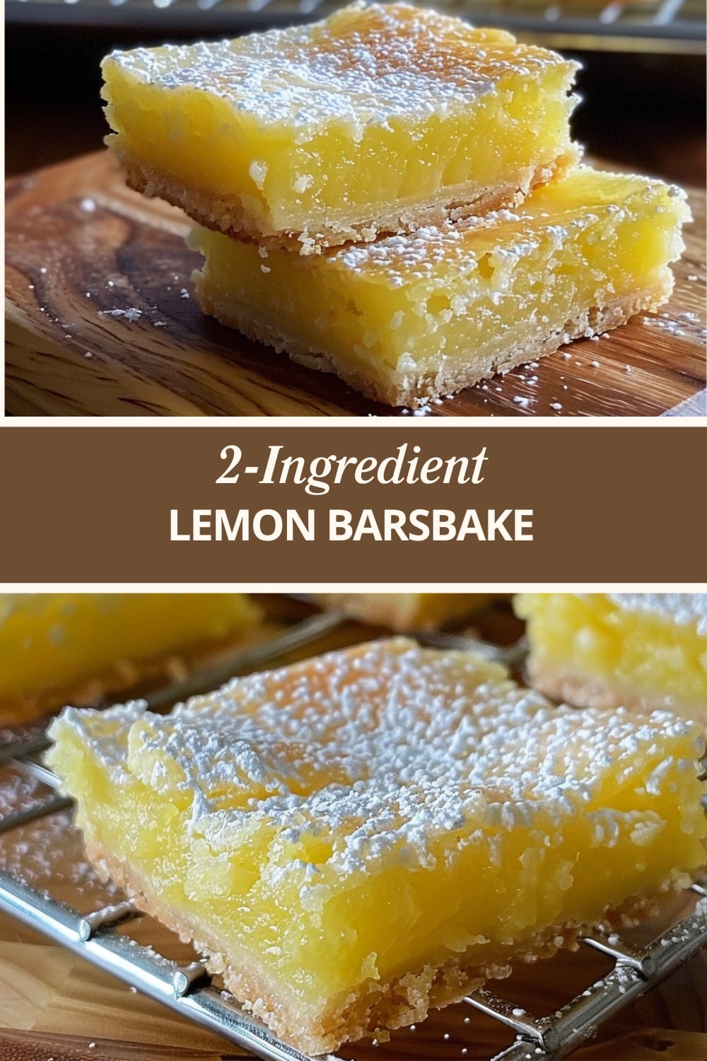 2-Ingredient Lemon Bars