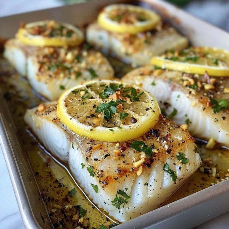 Baked Cod with Lemon and Garlic – Recipecs
