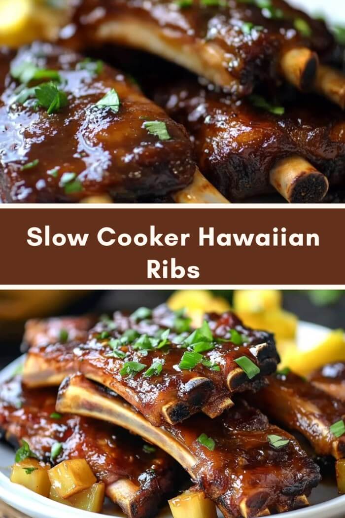 Slow Cooker Hawaiian Ribs
