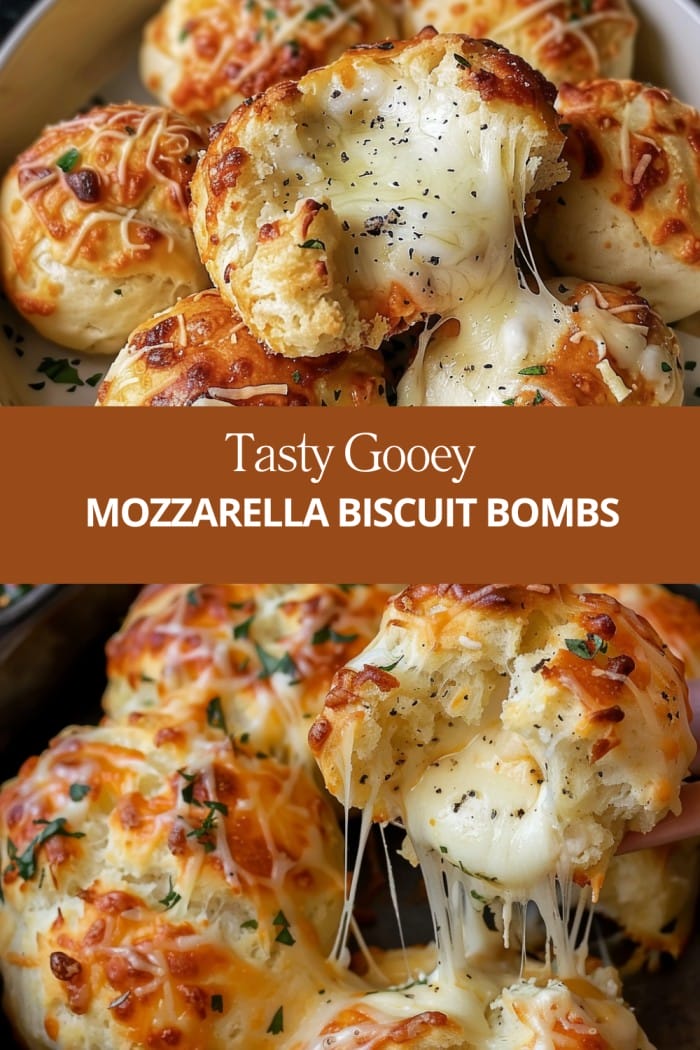 Gooey Mozzarella Biscuit Bombs