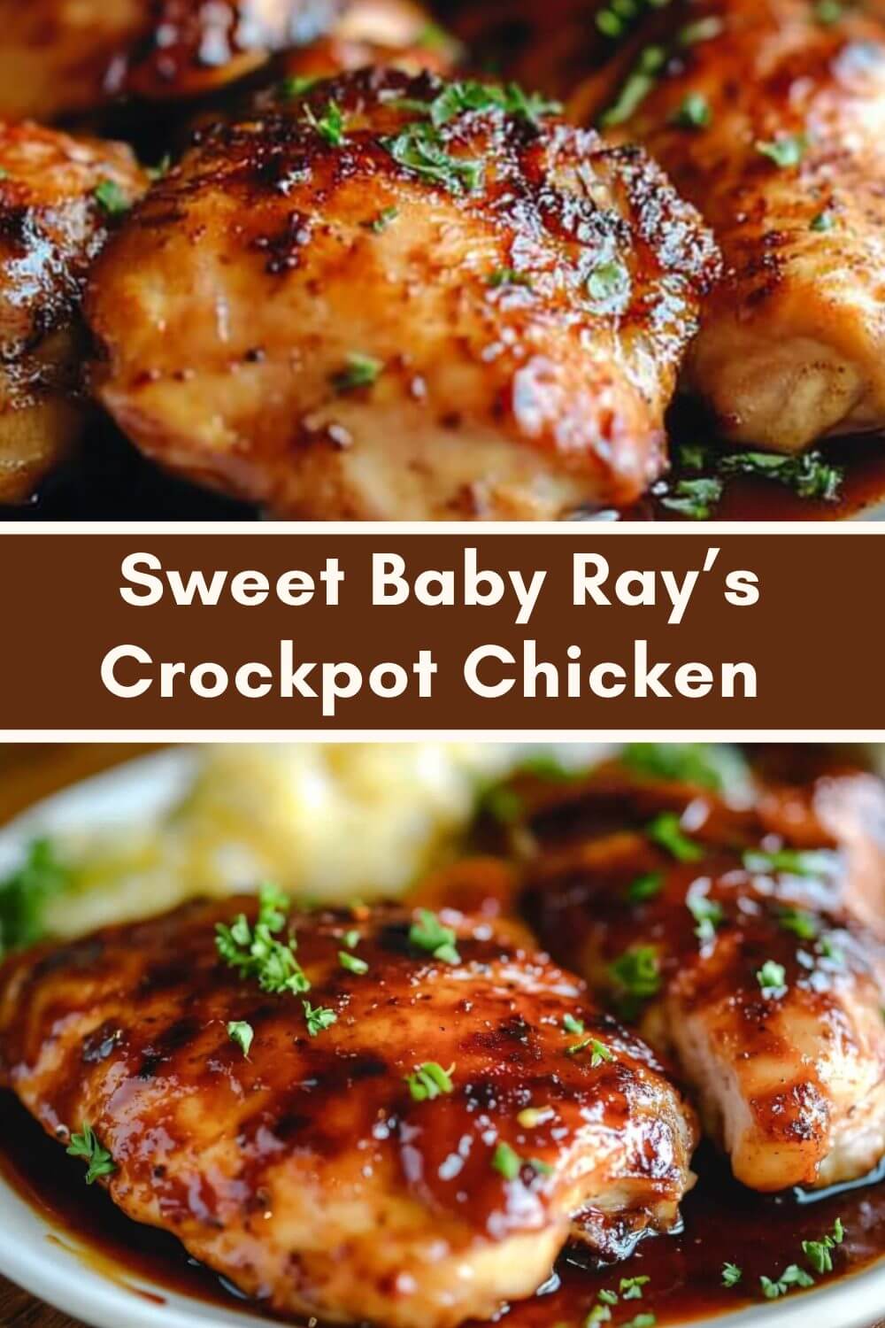 Sweet Baby Ray’s Crockpot Chicken recipe
