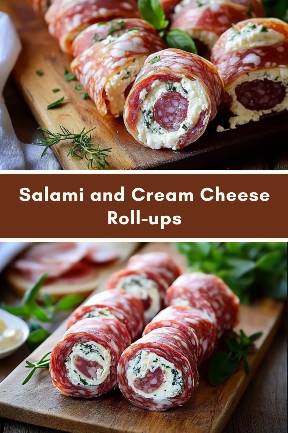 Salami and Cream Cheese Roll-ups