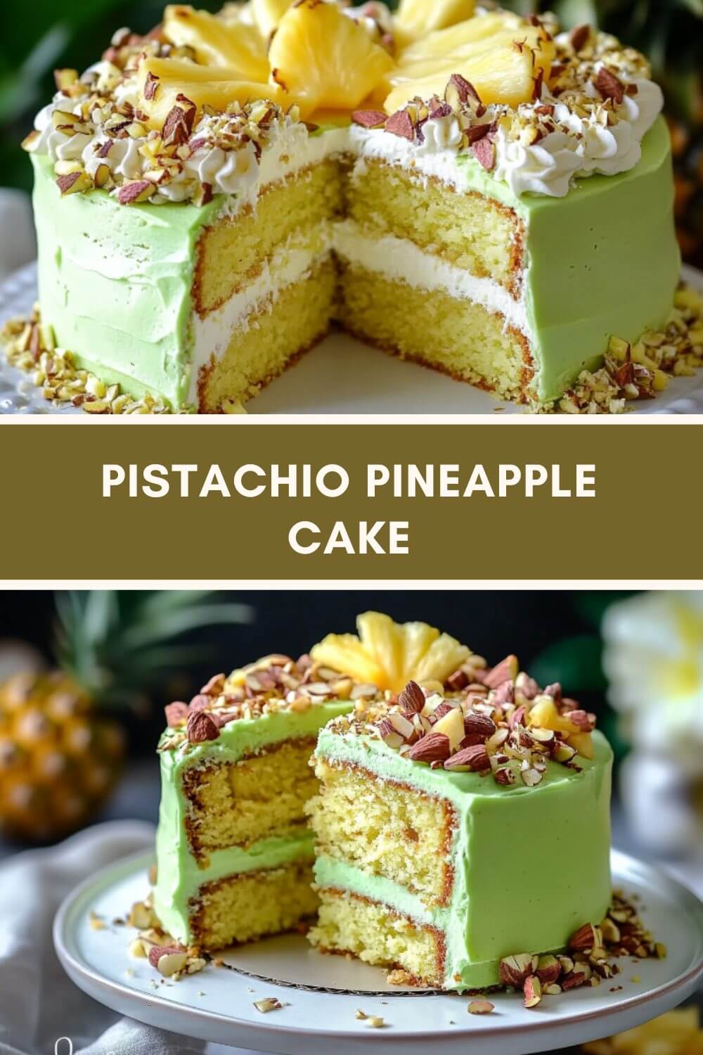 PISTACHIO PINEAPPLE CAKE