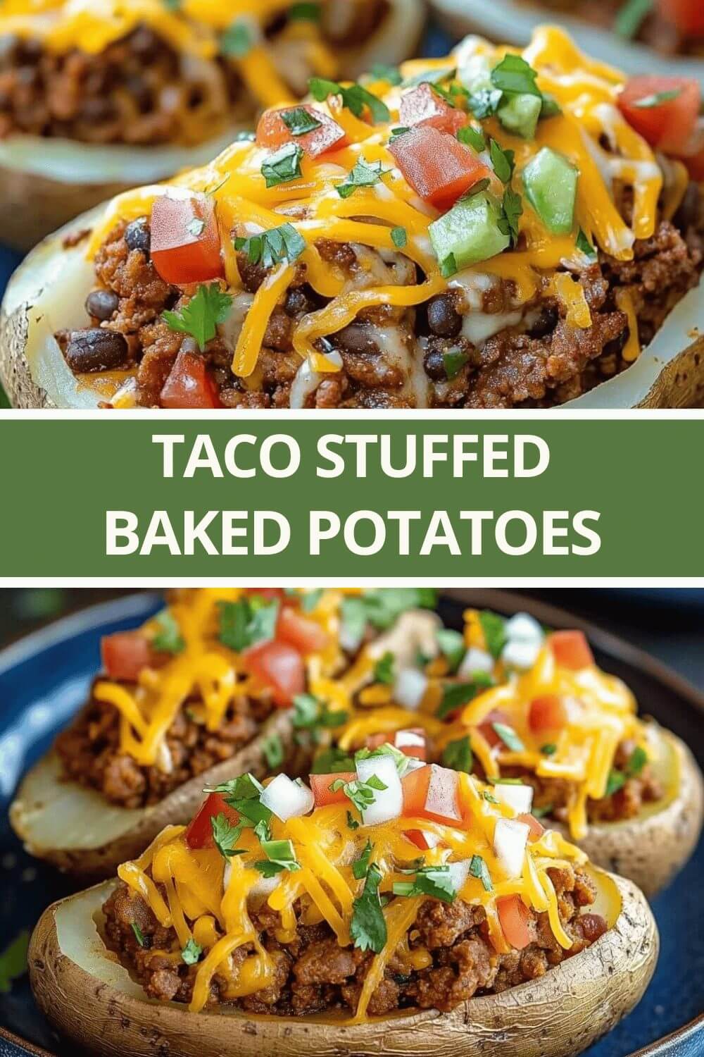 Taco Stuffed Baked Potatoes