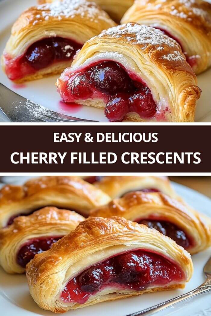 Easy Cherry Filled Crescents