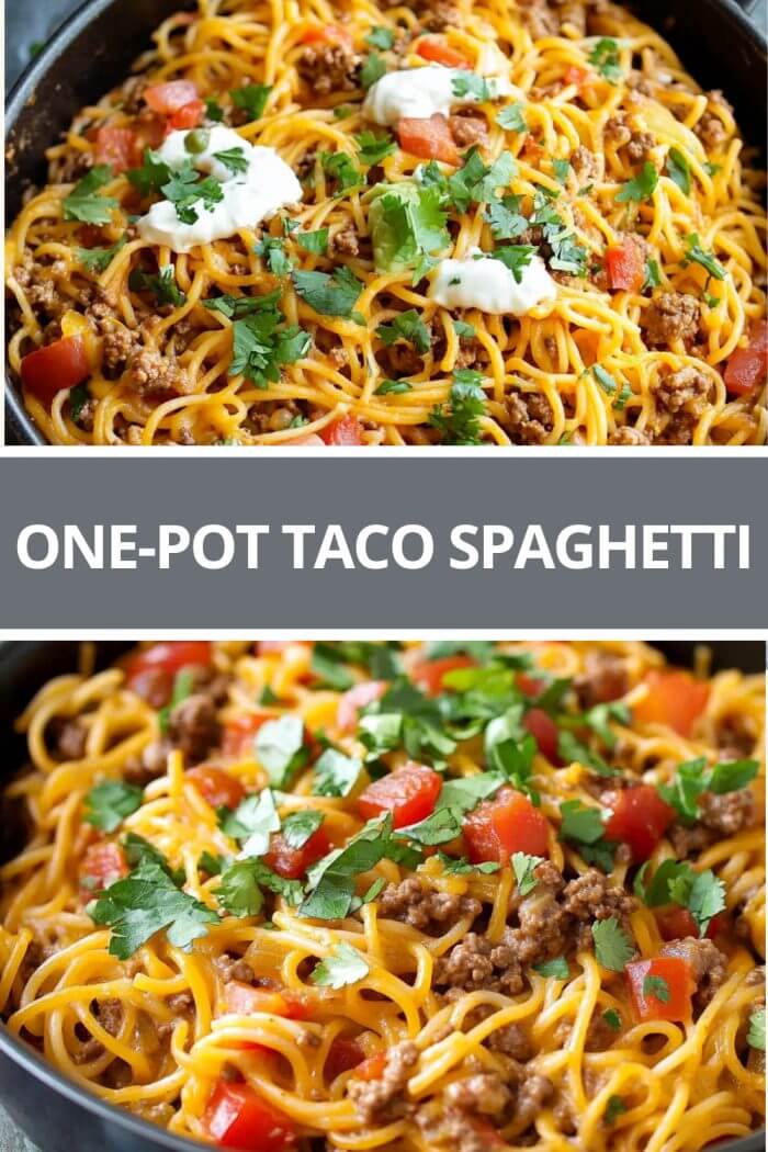 One-Pot Taco Spaghetti